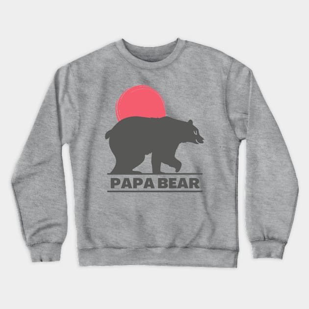 Papa Bear Crewneck Sweatshirt by Art By Bear